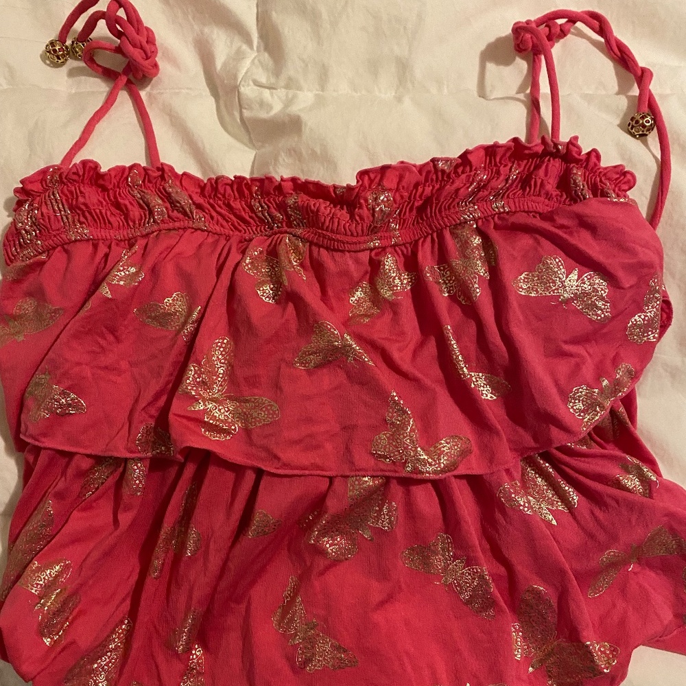 Juicy Couture Martinique Bandeau Ruffle Swim Top